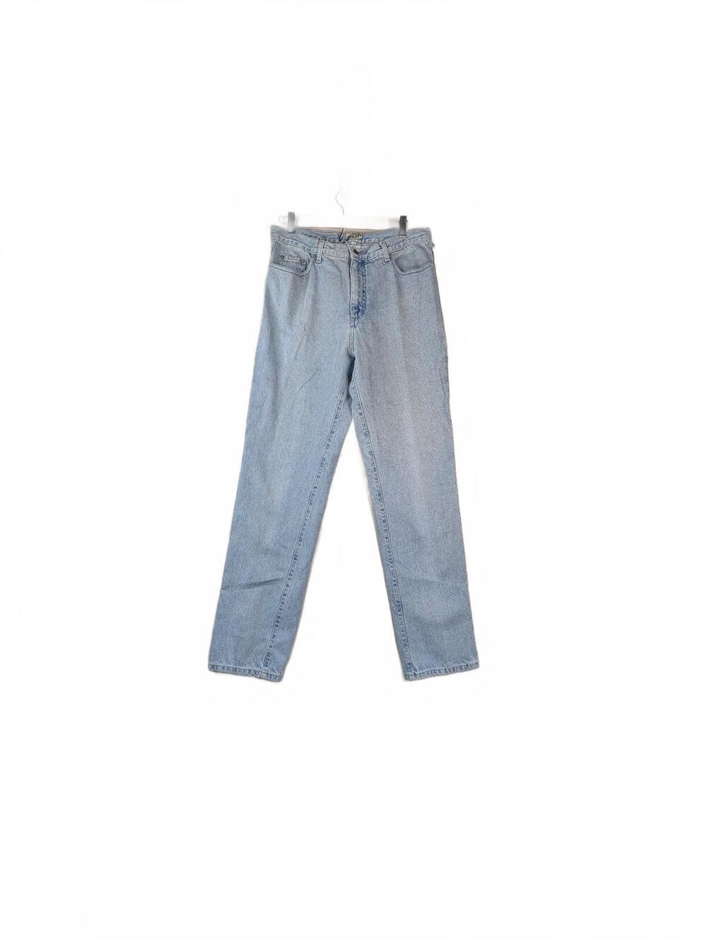 Vintage 80's Guess Jeans Light Blue Straight-Leg Denim Jeans Waist 34